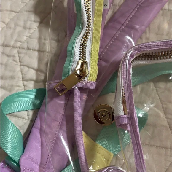 VGUC Stoney Clover x Target Clear Backpack with Purple and Yellow Accents - Picture 4 of 5